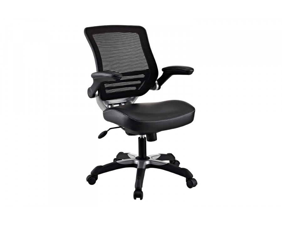 FaFurn Modern Mesh Back Ergonomic Office Chair with Flip-Up Arms - Black