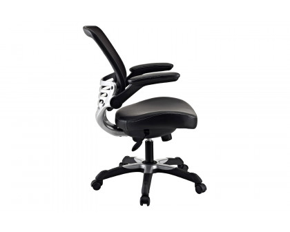 FaFurn Modern Mesh Back Ergonomic Office Chair with Flip-Up Arms - Black