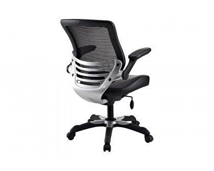 FaFurn Modern Mesh Back Ergonomic Office Chair with Flip-Up Arms - Black