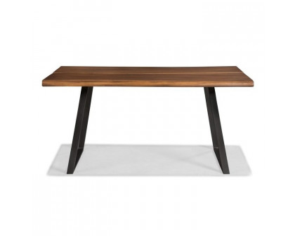 FaFurn - Farmhouse Dining Table in Walnut, Wood