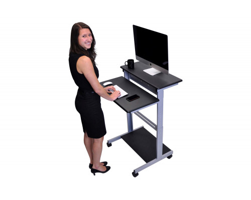 FaFurn Mobile Stand Up Computer Desk - 31.5"