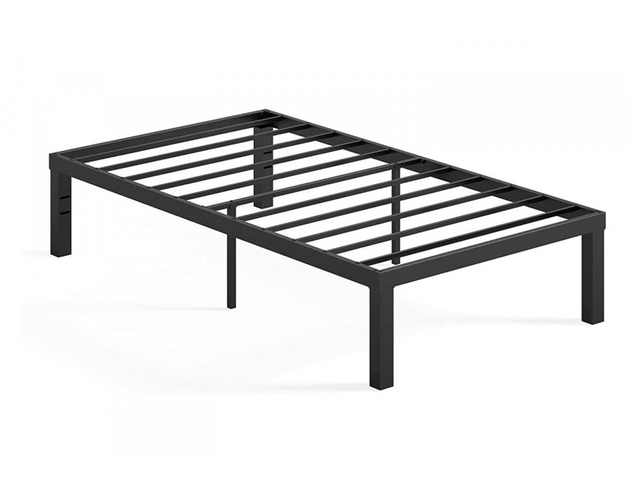 FaFurn Modern 16-Inch Heavy Steel Metal Platform Bed Frame - Twin Size