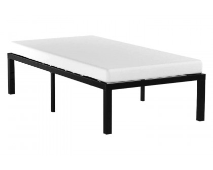 FaFurn Modern 16-Inch Heavy Steel Metal Platform Bed Frame - Twin Size