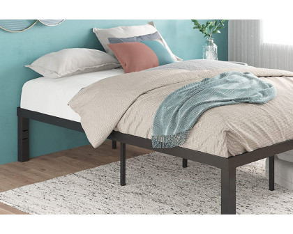 FaFurn Modern 16-Inch Heavy Steel Metal Platform Bed Frame - Twin Size