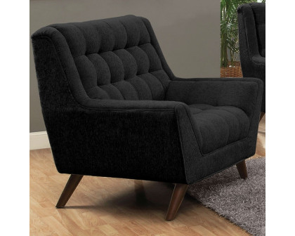 FaFurn Modern Armchair - Black, Fabric