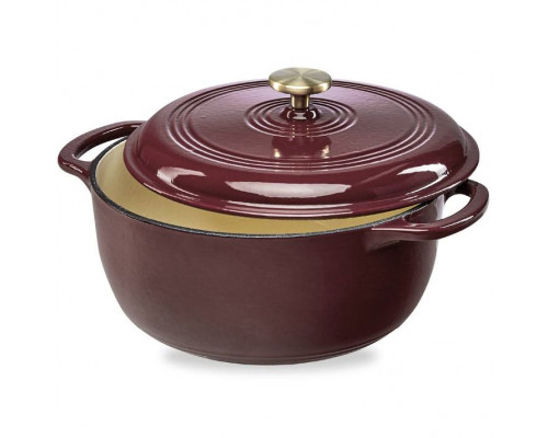 FaFurn 6 Quart Cookware - Red, Cast Iron