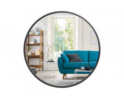 FaFurn - Round Bathroom Vanity Wall Mirror Frame