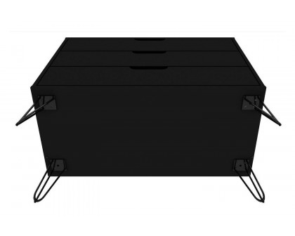 FaFurn Modern Scandinavian Style Bedroom 3-Drawer Dresser - Black