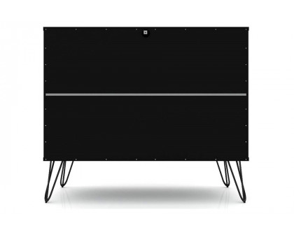 FaFurn Modern Scandinavian Style Bedroom 3-Drawer Dresser - Black