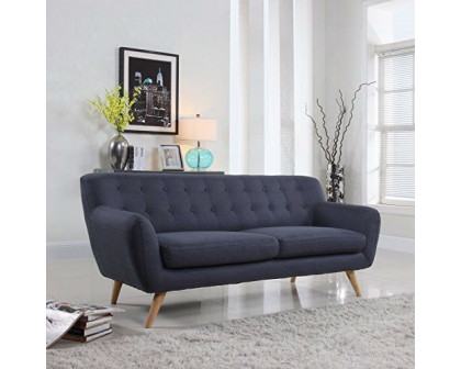 FaFurn™ Modern Loveseat - Navy Blue, Linen