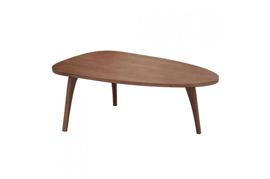 FaFurn™ Modern Triangular Coffee Table - Walnut, Wood