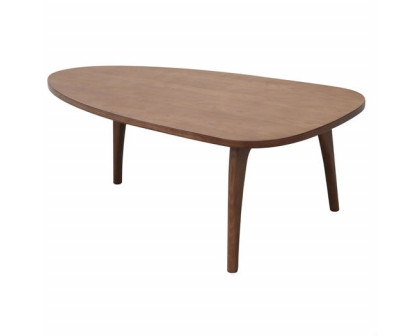 FaFurn™ Modern Triangular Coffee Table - Walnut, Wood