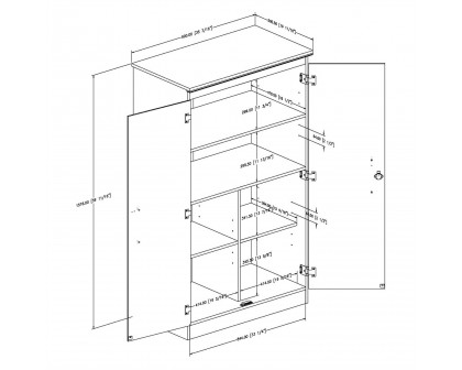 FaFurn - Wardrobe in Cherry, Wood