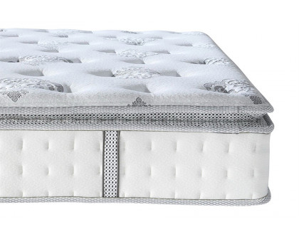 FaFurn - Medium Firm Pillow Top Hybrid Mattress in a Box