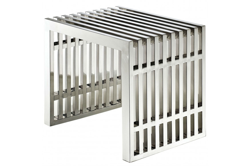 FaFurn™ Modern Accent Bench - Stainless Steel