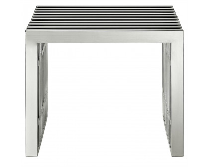 FaFurn™ Modern Accent Bench - Stainless Steel