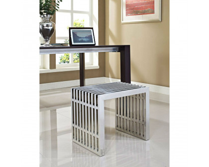 FaFurn™ Modern Accent Bench - Stainless Steel