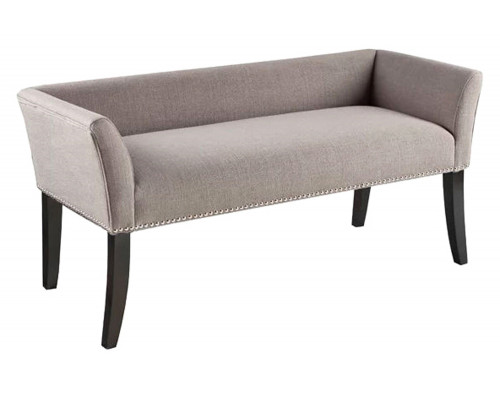 FaFurn - Modern Mid-Century Gray Upholstered Accent Bench