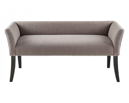 FaFurn Modern Mid-Century Gray Upholstered Accent Bench