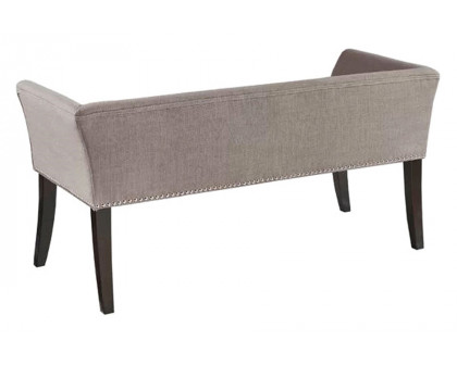 FaFurn Modern Mid-Century Gray Upholstered Accent Bench