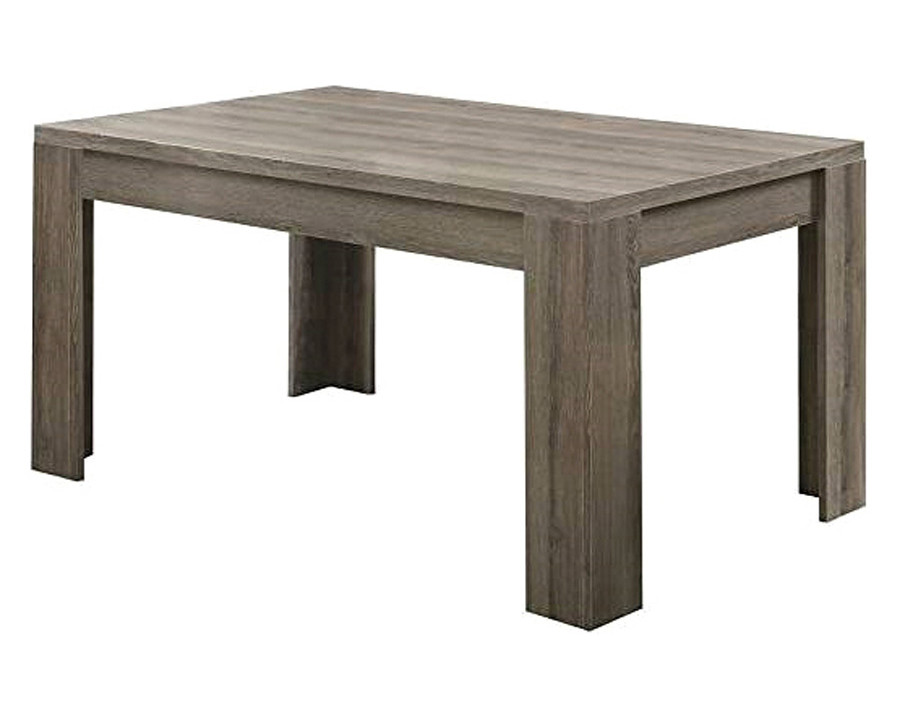 FaFurn Modern 60 X 36 Inch Dark Taupe Rectangular Dining Table