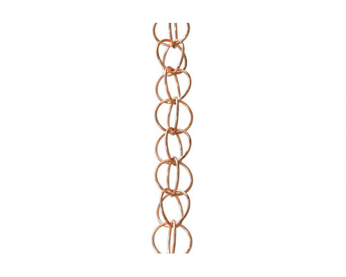 FaFurn - Pure Copper Rings 8.5-Ft Rain Chain Rain Gutter Downspout