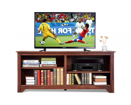 FaFurn Contemporary TV Stand For Up To 60-Inch TV - Medium Brown