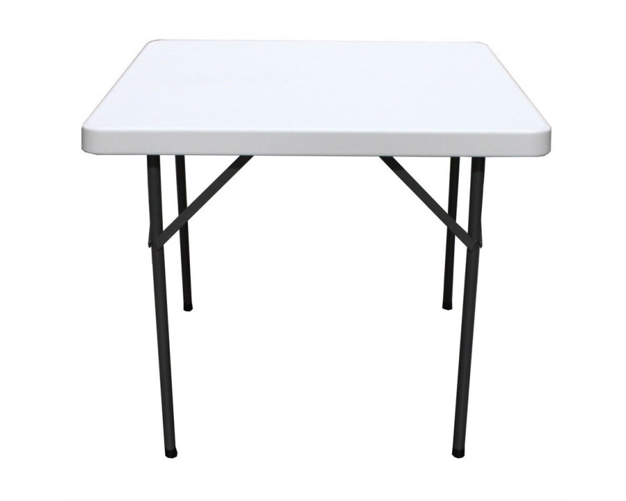 FaFurn - Folding Table with HDPE Plastic Top in Gray