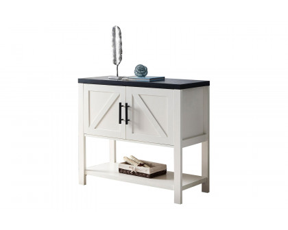 FaFurn - Modern 2 Drawer Wooden Storage Console Table