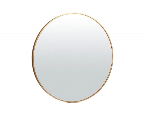 FaFurn 36-Inch Round Bathroom Vanity Wall Mirror Frame - Matte Gold