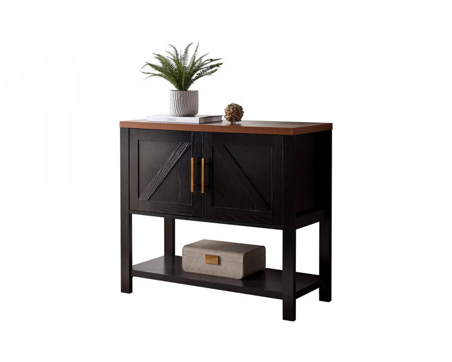 FaFurn - Modern 2 Drawer Wooden Storage Console Table