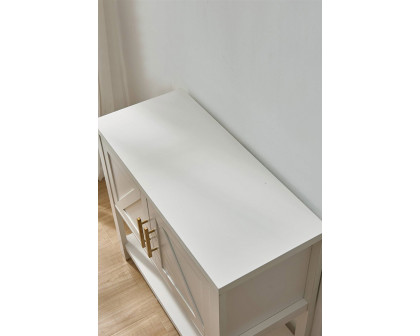 FaFurn™ Modern 2 Drawer Wooden Storage Console Table - White