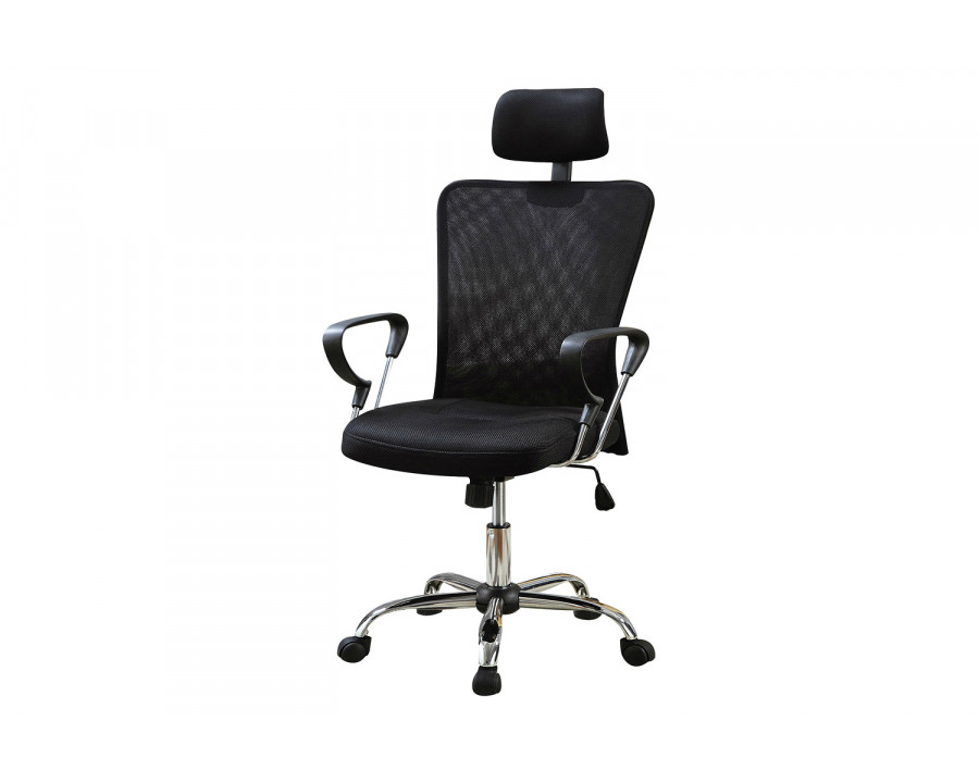 FaFurn - High Back Executive Mesh Office Computer Chair with Headrest in Black