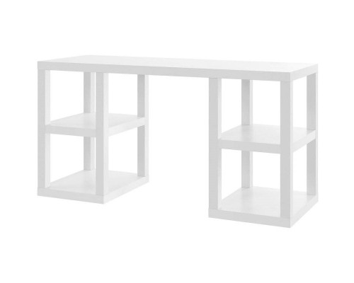 FaFurn Modern Computer Desk - White, Wood