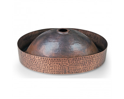 FaFurn - Oval Sink Drop-in or Vessel in Hammered Copper