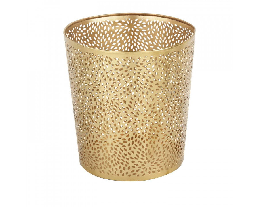 FaFurn - 1,3 Gallon Trash Can in Gold