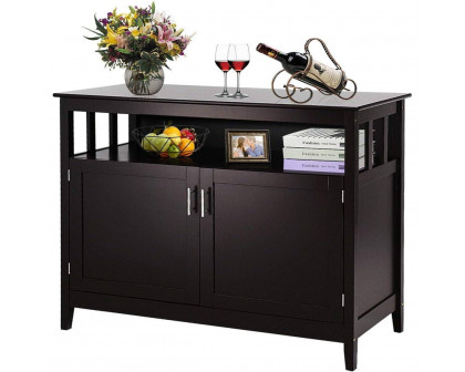 FaFurn - Sideboard Buffet with Open Storage Shelf