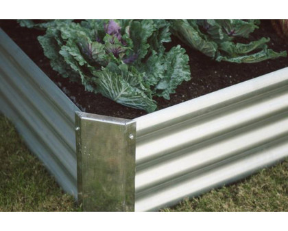 FaFurn - Industrial Farmhouse Steel Raised Garden Bed Metal Planter with Lining