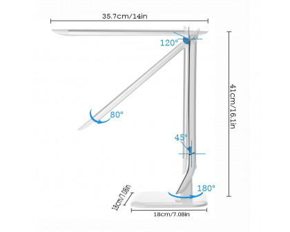 FaFurn Dimmable Table Lamp - White