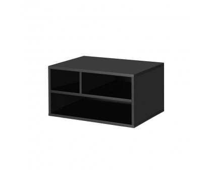 FaFurn - Modern Printer Stand with 2-Shelves in Black, Metal