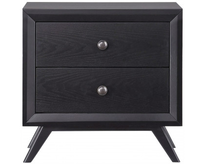 FaFurn - Modern Nightstand in Black, Wood