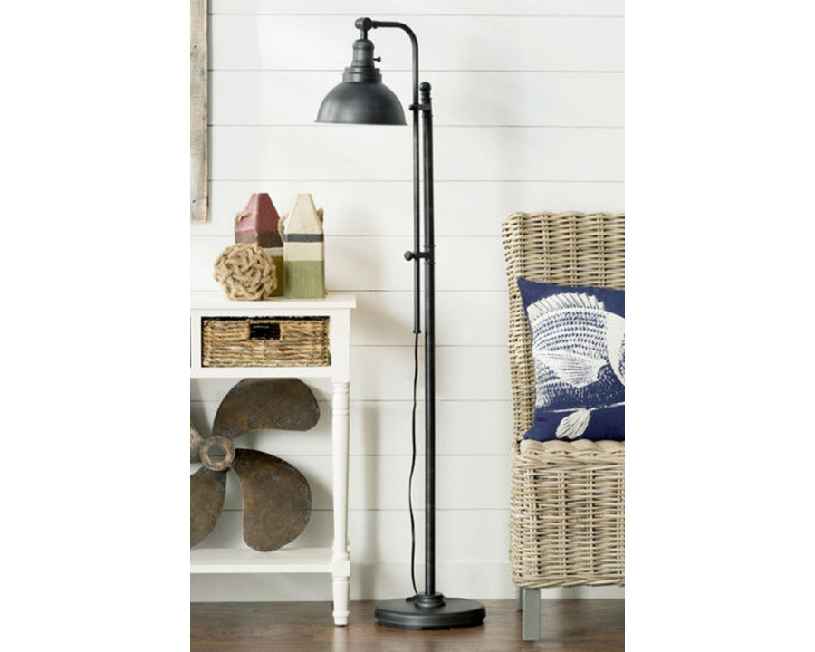 FaFurn - 65-Inch Tall Floor Lamp Task Light in Distressed Metal Finish