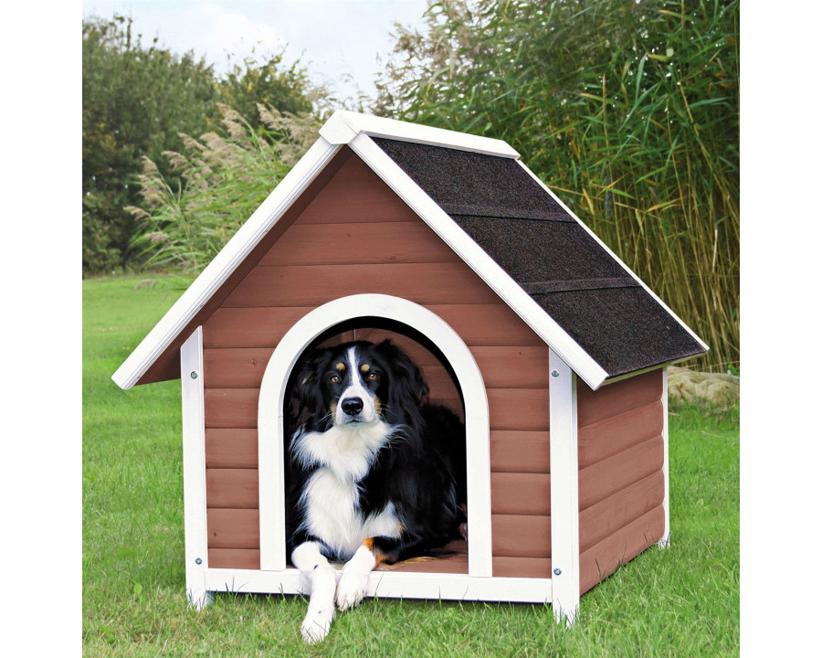 FaFurn - Medium Dog House with Asphalt Shingles