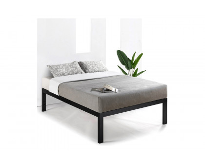 FaFurn - Easy Assemble Metal Platform Bed Frame Wooden Slats