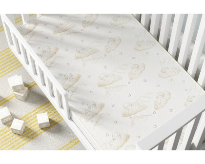 FaFurn 5 Inch Plush Coil Innerspring Waterproof Crib Mattress - Beige