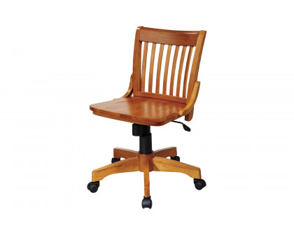 FaFurn - Armless Bankers Chair with Adjustable Height Seat