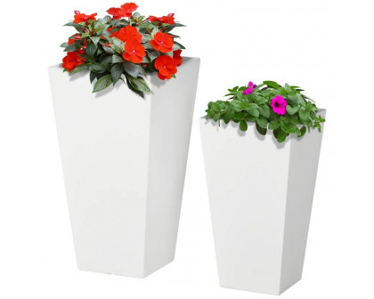 FaFurn - Set of 2 Modern Lightweight Flower Pot Planters