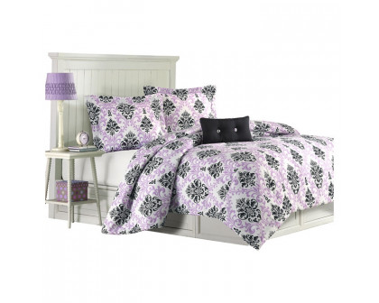 FaFurn - Twin/Twin XL Size Comforter Set in Purple