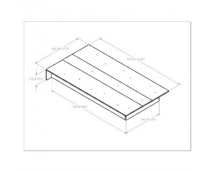 FaFurn - Twin Size Platform Bed Frame in Maple, Wood