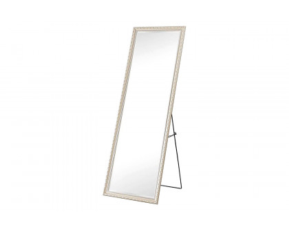 FaFurn - Champagne Full Length 65 X 22 Ornamental Filigree Floor Mirror